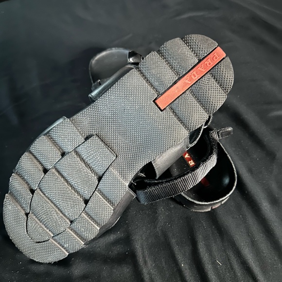 Prada men sandals leather and rubber size 10 ( Prada) - Picture 3 of 5